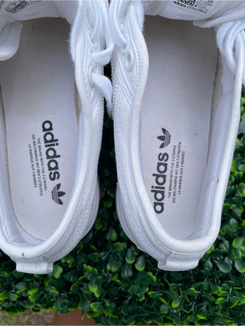 adidas nizza Womens White Platform Low-Top Sneakers size 8.5